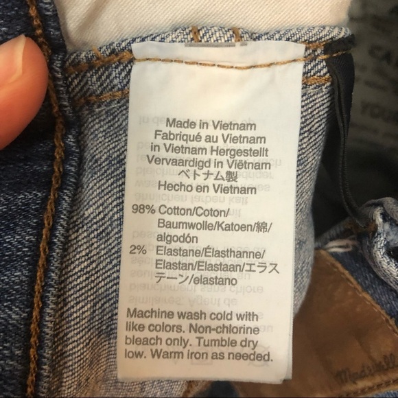 Madewell 9" High-Rise Skinny Jeans Allegra Wash Released Chewed Hem STYLE #K1868 - Picture 14 of 16